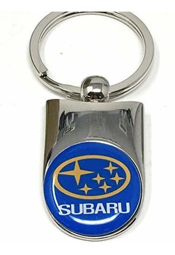 Llavero De Automoción, Subaru Logo Silver Key Tag Llavero Ll