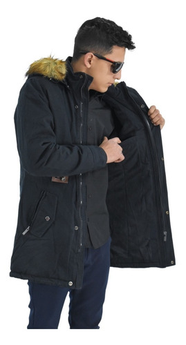 Imagen 3 de 5 de Campera Parka Hombre Gabardina Importada Abrigada Irun 1697
