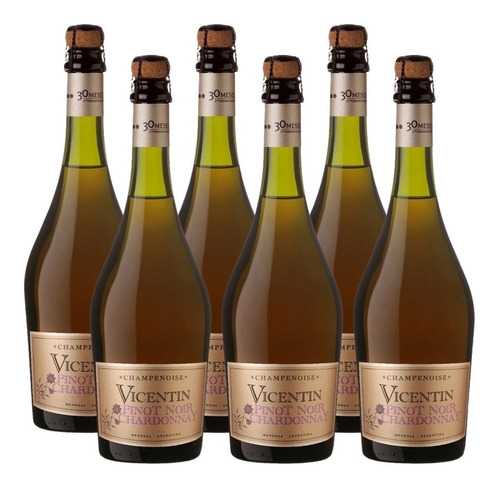Vino Espumante Vicentin Pinot Chardonnay 750 Ml. Caja 6 Bot.