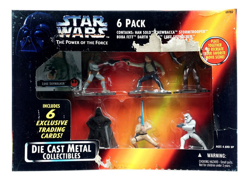 Star Wars Pof Die Cast Metal Collectible 6 Pack Detalle