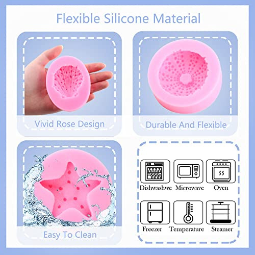 Moldes De Silicona Mujiang Seashell Para Fondant Con Forma D