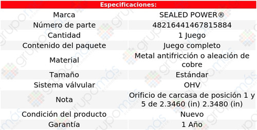 Bujes Árbol Levas Std Chevrolet Express 3500 03 A 07 Sp