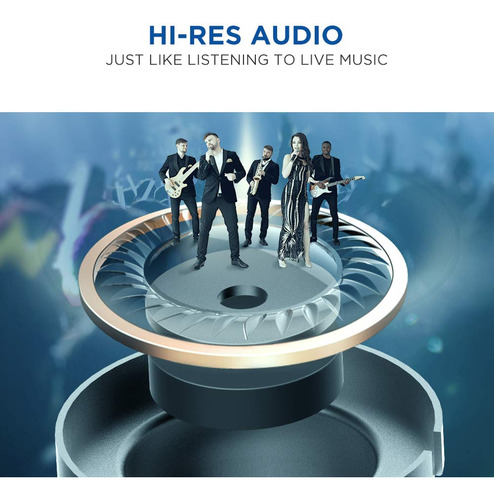 Auriculares 1more Quad Driver Hi-res High Fidelity Plateado/