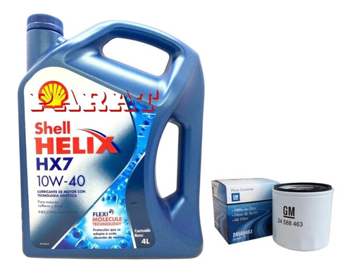 Kit De Filtro Aceite+helix Hx7 10w40 X 4l Corsa-agile-meriva