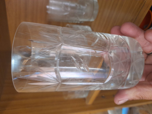 Imagen 3 de 4 de Hielera 2 Vasos Y 3 Vasos Trago Largo De Cristal Para Whisky