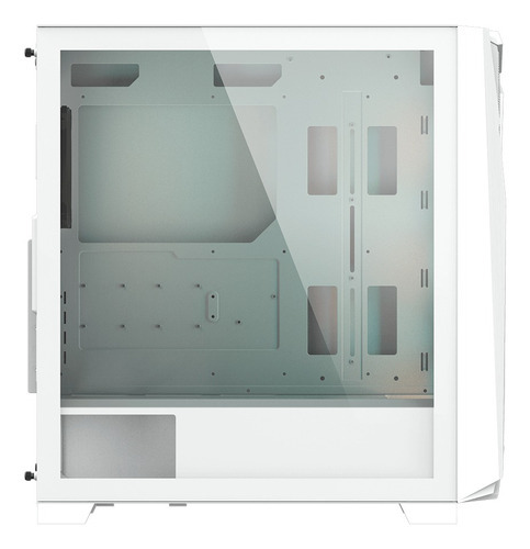 Gabinete branco de vidro Gigabyte C301 com 4 ventiladores brancos