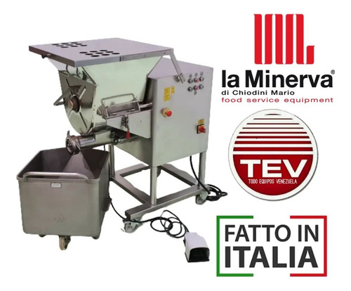 Molino Para Carne (con Mezclador) 7 Hp  La Minerva Italy