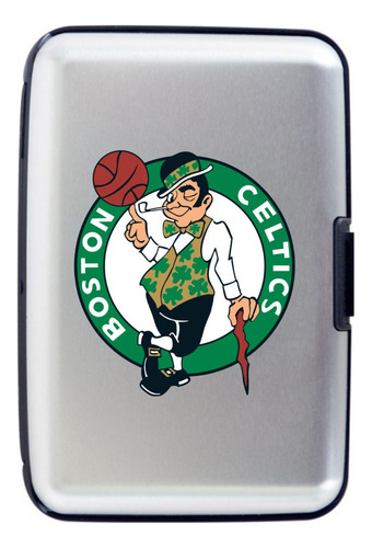 Billetera Compacta Boston Celtics Tarjetero Alumin Porta Doc
