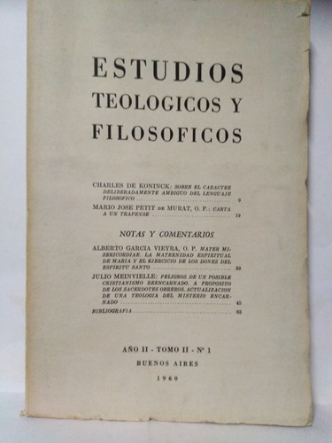 Estudios Teologicos Y Filosoficos 2 Revistas