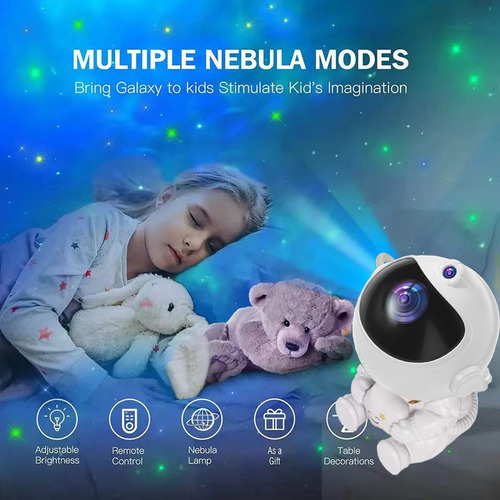 Lk Proyector De Luz Nocturna Astronauta Galaxy Starry Sky