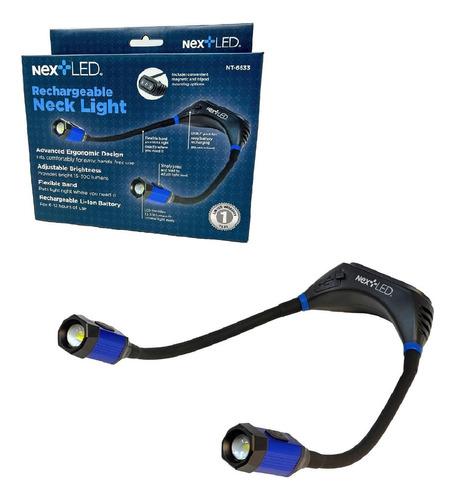 Nextled Nt-6633 Luz Led Recargable Para El Cuello Con Base D