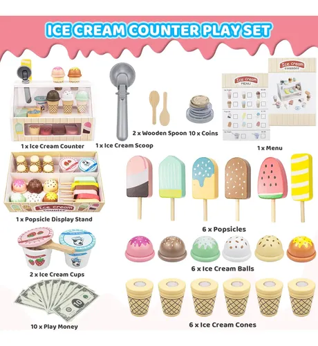 Helados De Madera Tienda De Juguetes Accesorios De Cocina Fomenta La Imaginacion Y La Cocina Estilo B Helados De Madera Tienda De Juguetes Accesorios De Cocina Fomenta La Imaginacion Y La Cocina Estilo B