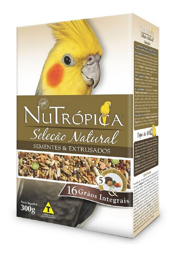 Nutrópica Ração Para Pássaros Seleção Natural Calopsita 300g