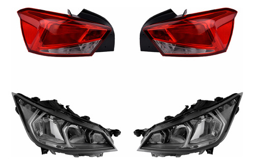 Set Calaveras S/leds + Faros Depo Seat Ibiza 2018-2019