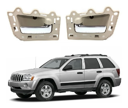 Imagen 2 de 7 de Manilla Puerta Interior 2005-2010 Jeep Grand Cherokee Beige