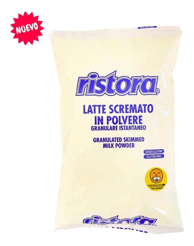 Leche Descremada Instantánea Granulada Italiana Ristora 1 Kg