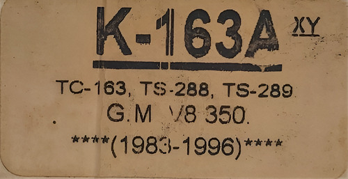 Kit Distribucion K163a, Chev. V8,350, 83/96 Autos/camionetas