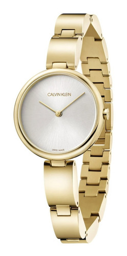 Reloj Calvin Klein K9u23546 Wavy Dama Original 