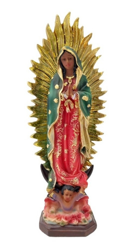 Bella Escultura Virgen De Guadalupe 20cm Original Alliance