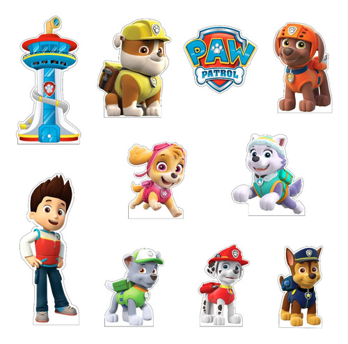 Figuras Coroplast Paw Patrol Fiestas Infantil Decoración