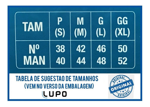 Imagem 7 de 9 de Kit 3 Cueca Lupo Boxer Box Cotton Algodão Original Ref.523