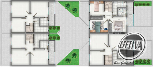 Imagem 3 de 11 de Sobrado 3 Quartos 100m²- Balneário Eliane - Guaratuba - 696s