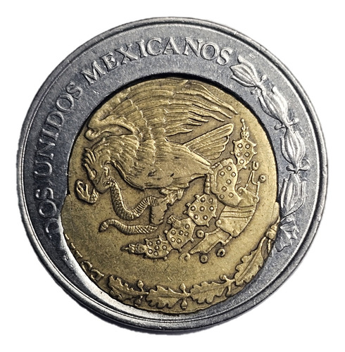 Moneda Mexicana 1 Peso 1993 Con Visible Error De Acuñación