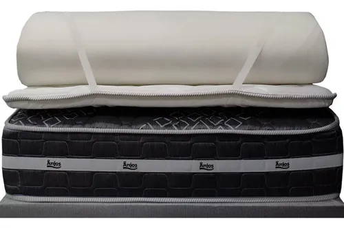 Pillow Top 2 Plazas Espuma D28 5cm Alto Protector Mullido