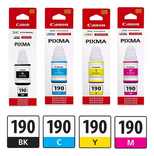 Tintas Canon Gi 190 Pixma 