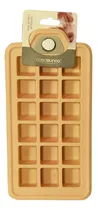 Comprar Cubetera Hielera Bandeja En Silicona Para 18 Cubos De Hielo Color Salmón
