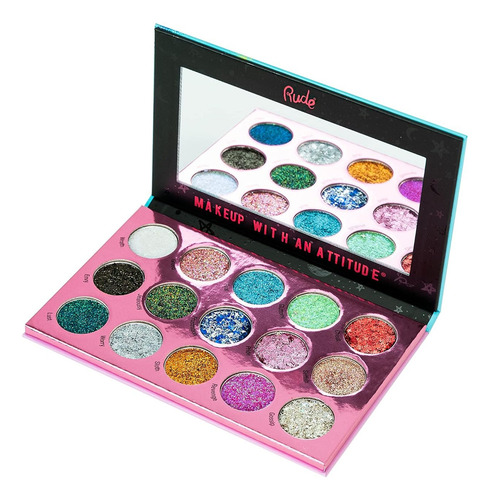 Rude Paleta De Sombras Makeup With An Attitude Sin Of Glitto Glitter