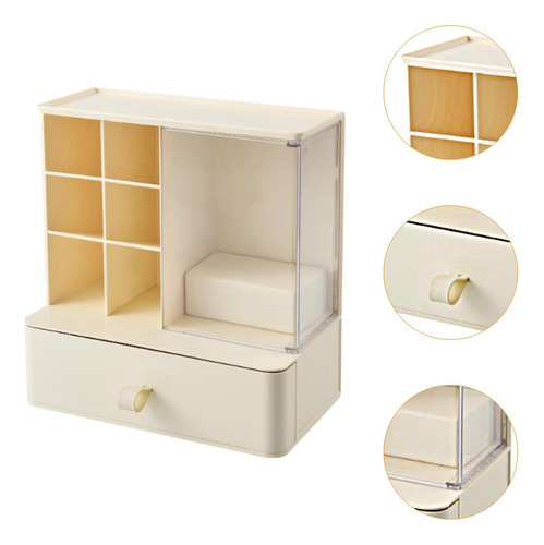 Caja De Almacenamiento De Joyería De Organizador De Beige
