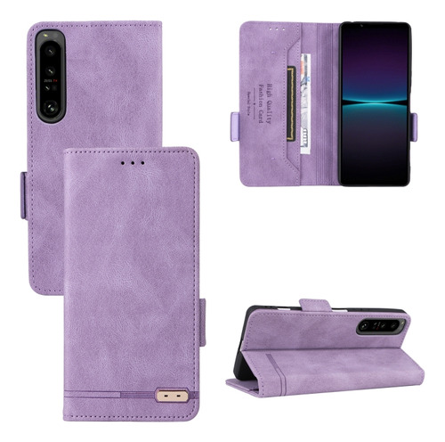 Funda De Piel Con Cierre Magnético Para Sony Xperia 1 Iv