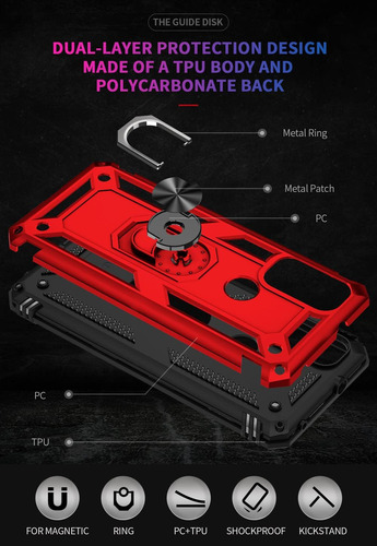 Androgate Para Moto G Pure Case, Motorola Moto G Power Moto