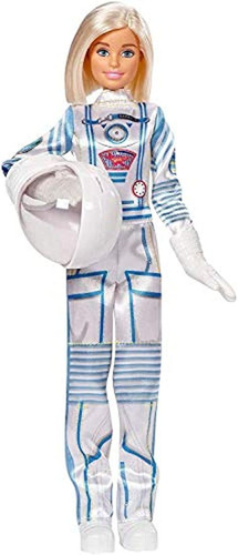 Muñeca Barbie Astronauta Con Traje Espacial Y Casco, Rubio,