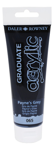 Tinta Acrilica Daler Rowney Graduate 120ml Cor 065 Paynes Grey