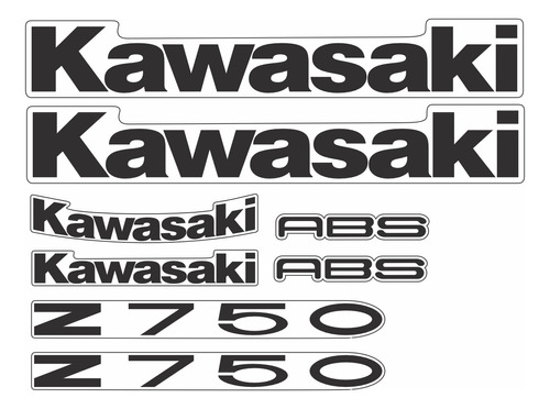 Kit Adesivos Kawasaki Z750 2012 Laranja Z7512l Fgc