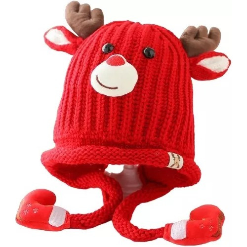 Gorro Navidad Reno Niños 