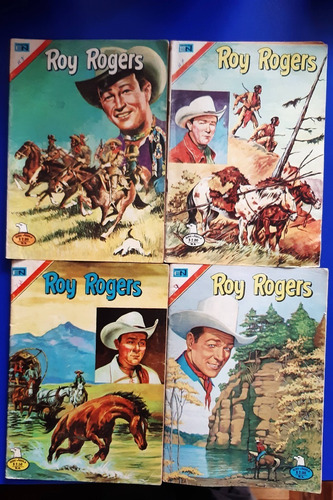 Set De 4 Revistas Comic Roy Rogers Ed Novaro Aguila 1975 
