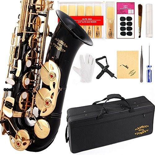 Glory Blackgold Keys E Flat Saxofon Profesional De Saxofon