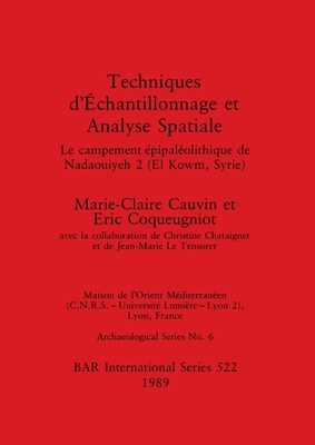 Libro Techniques D'ãchantillonnage Et Analyse Spatiale: ...