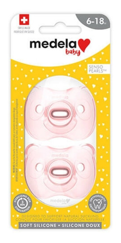 Imagen 7 de 7 de Chupón De Silicona 6/18 Meses (2 Unidades) 10104228 Medela