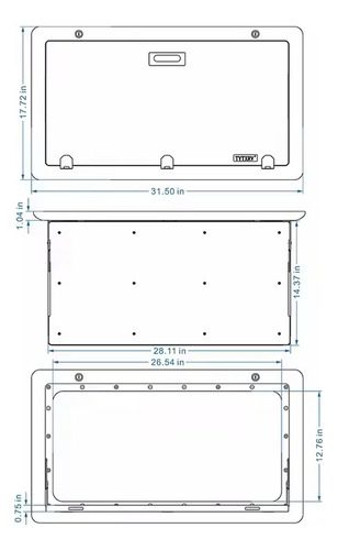 Mesa Exterior Pvc P/ Motorhome. Rebatible Camper Blanco