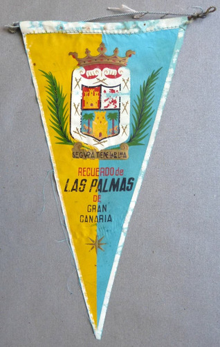 Antiguo Banderin Las Palmas De Gran Canaria Años 60's