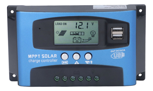 Panel Fotovoltaico Mppt Controlador Solar De 12v 24v Led