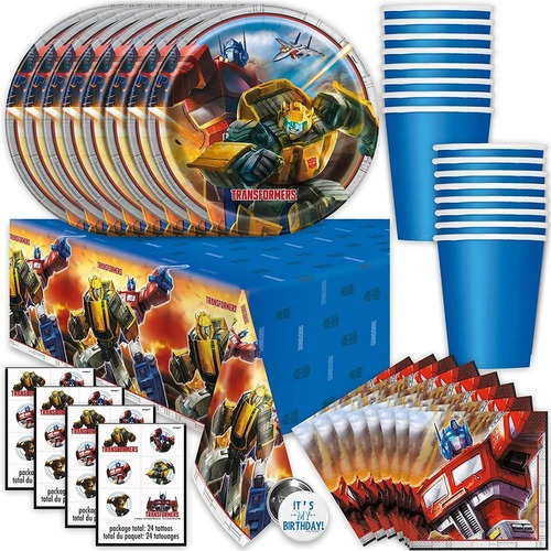 Transformers Birthday Party Supplies Set Transformers P...