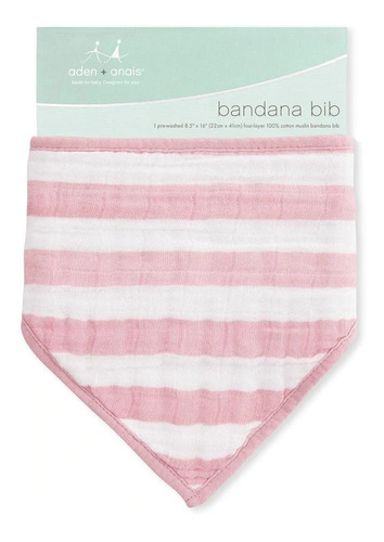 Babero Bandana Heart Breaker Stripe Aden Anais Bebe Muselina