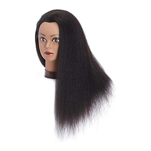 Cabezal De Maniquí Cabeza De Pelo 100% Real 33pvf