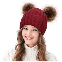 Comprar Gorros Sombreros Y Boinas Tejido Con Orejas Rojo