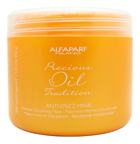 Alfaparf Precious Oil Máscara Anti Frizz Cabello X 500 Ml